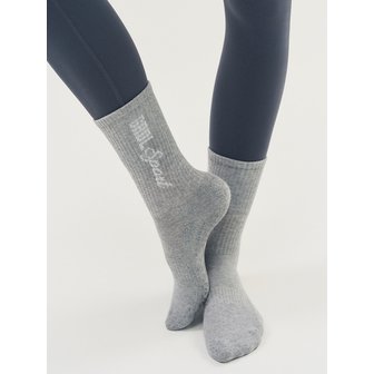 그란데라인 레터링 톤온톤 크루 삭스 (논슬립 선택 가능)