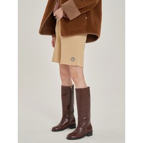 city round riding boots brown