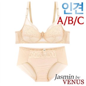 80A 95C컵 인견 노와이어 풀컵 홑겹브라팬티2종 JB1308 _P061888238