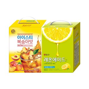  송원 복숭아 아이스티 70T +담터 레몬에이드믹스 80T (에이드)
