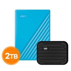 NEW My Passport 2TB 블루 색상 파우치 증정