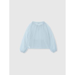 WASHED LIGHT COTTON BLOUSE_BLUE