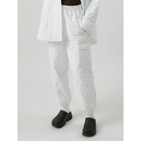 Breeze PT light quilting jogger pants [white]