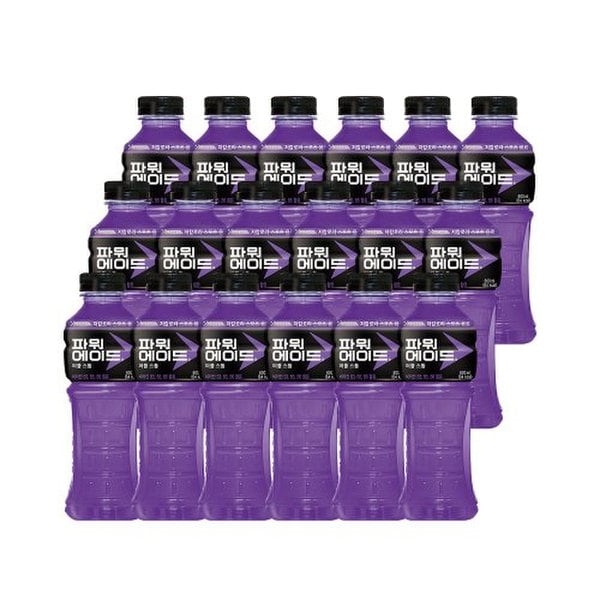 [코카콜라직영] 파워에이드 퍼플스톰 600ml 20입_B
