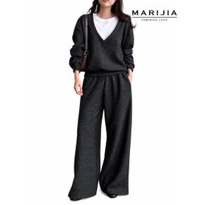 기모 딥 V넥 와이드 팬츠 투피스 MSTC11171_P440382321