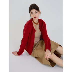 AR_Round neck wool cardigan_3color