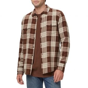 이스퀘어 4272840 PAIGE Everett Plaid Flannel Button-Up Shirt