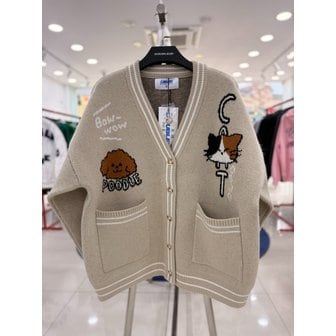 더블제이디 [여주점] 프들캣가디건 ,남여공용가디건,베이지JGZZ52B02