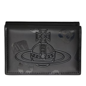 블랙 가죽 지갑 51070059U-L00F1- AW26-N301 BLACK