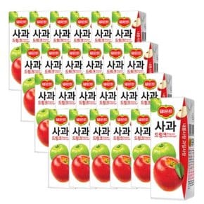 델몬트 사과주스 사과 드링크 190ml 24팩 2박스(총 48팩)/과즙주스/