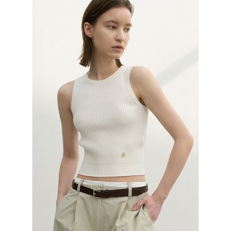 나인(Atelier Nain) (T-6865)ESSENTIAL ODOR SLIM SLEEVELESS KNIT