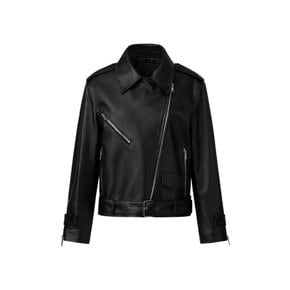 Unisex Italian nappa Lambskin Rider JK_Black