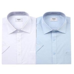 레노마 (일반핏)시원하고 착용감좋은  TC스판트윌 반소매셔츠 2종택1(RZUSG0010)
