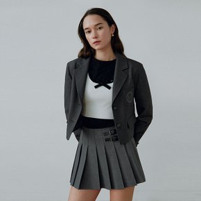 CROP JACKET CHARCOAL