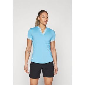 골프 여성 얼티밋 프린트 반팔 티셔츠 세미 블루 burst