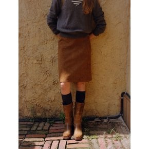 suede midi skirt (vintage brown)