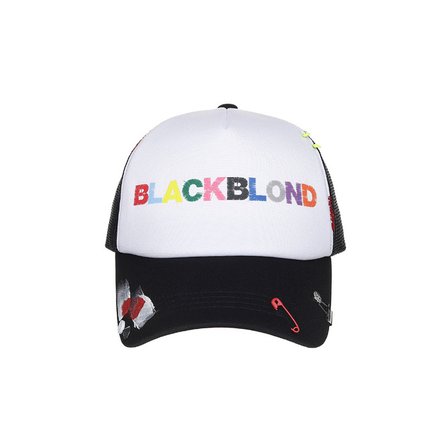 블랙블론드 BBD Uncover Colors Logo Trucker Mesh Cap (Black)