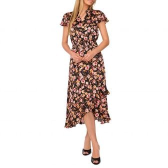 이스퀘어 5072676 CeCe Floral Print Midi Dress