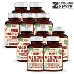 루바브 백수오 치커리 홍삼 추출정 600mg x 60정 x 10박스