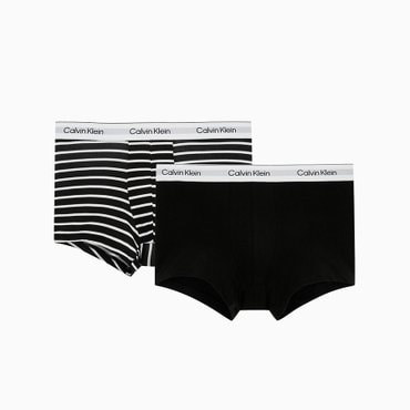 Calvin Klein Underwear 남성 아이콘 스트레치 2PK 드로즈 NB4391-WFD