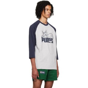 노아 그레이 & 블루 Puma 티셔츠 62272567 PUMA NAVY