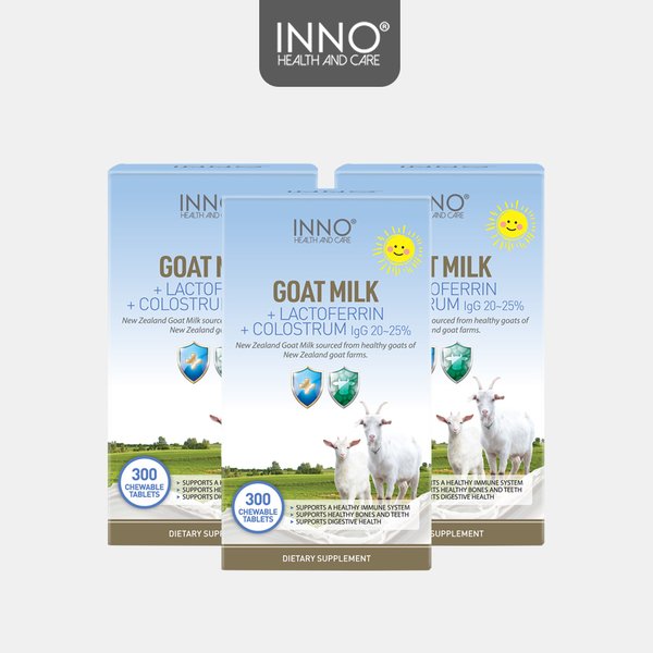 뉴질랜드 Inno Health 이노헬스 산양유 락토페린 초유 300정 3팩