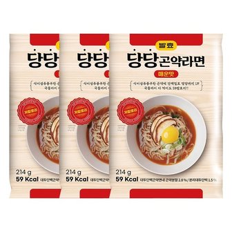  당당 발효 곤약라면 매운맛 59칼로리 x 3개