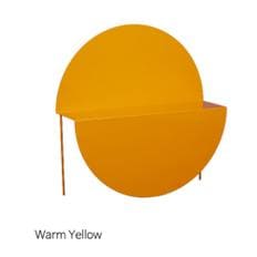 [무케] 피알피알_서큘러 쉘프 (WARM YELLOW) 철제 원형 선반