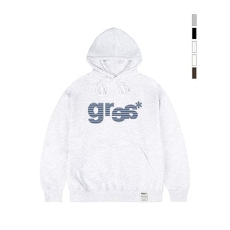 그레이버 [UNISEX]GRAE-S 스트라이프 후드티_멜란지화이트