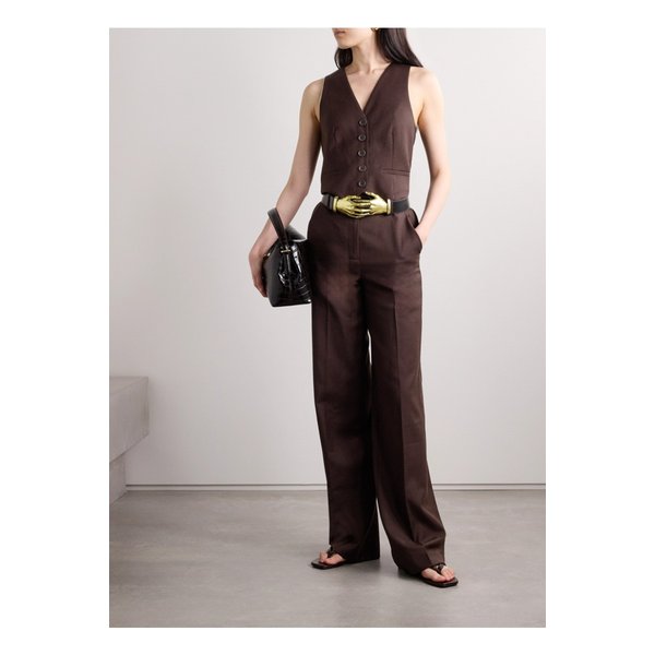 심카이 타바 울 와이드 팬츠 초콜릿 1647597343394044