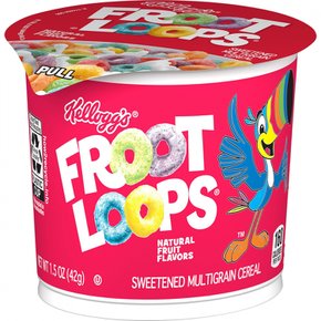 Froot  Loops  켈로그  Froot  Loops  콜드  브렉퍼스트  시리얼  컵  오리지널  42.5g