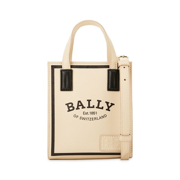 발리 공용 미니 로고 프린트 라이트 베이지 토트백 6301887