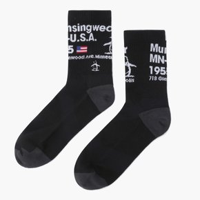 남성 퍼포먼스 중목 삭스 블랙 MR111MSO23