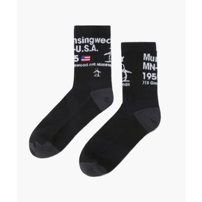 남성 퍼포먼스 중목 삭스 블랙 MR111MSO23