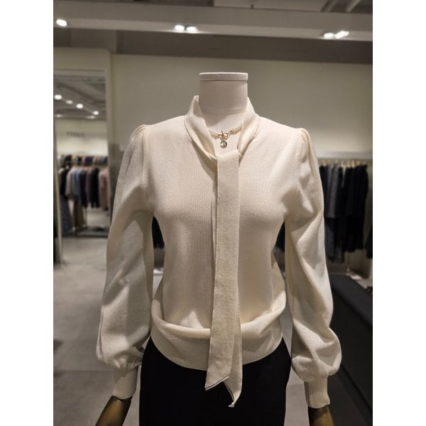 [파주점] 머플러 넥 퍼프 슬리브 니트 JR2A1PO359