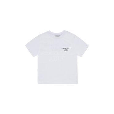 아크메드라비 KIDS BASIC LOGO SHORT SLEEVE T-SHIRT WHITE 키즈반팔 베이직로고 화이트