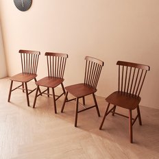 다나 고무나무 원목 인테리어 의자