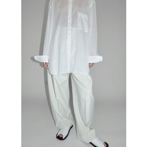 크리스타세야 25SS Double Pleated Wide Pants, Chalk
