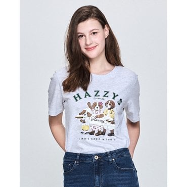 헤지스레이디스 [25SS][HSTS-5B207][HAZZYS HARRY] 패밀리해리 그래픽 티셔츠