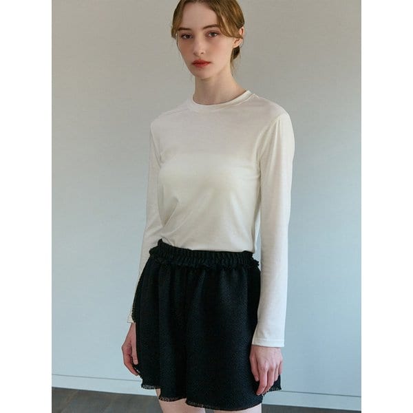 SUMMER TWEED SHORT PANTS BLACK