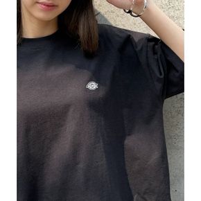 우먼 디키즈 원포인트 프린트 반팔 티셔츠 별주 5222-TTMDK1 - 블랙 11087407