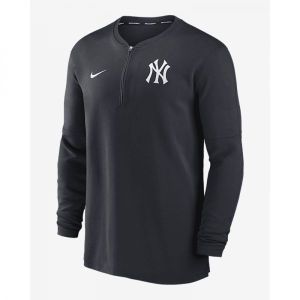 나이키 뉴욕 Yankees 어센틱 Collection 게임 타임 남성 드라이핏 MLB 반집업 긴팔 상의 014G4FA