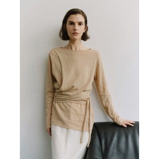 모한 TIS TWIST LAYER KNIT TOP_3COLORS