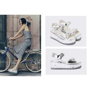 [김나영 착용]Gemma sandal(silver) DG2AM24006SVX