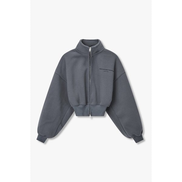 모크넥 플리스 크롭 집업 자켓 3615301013000