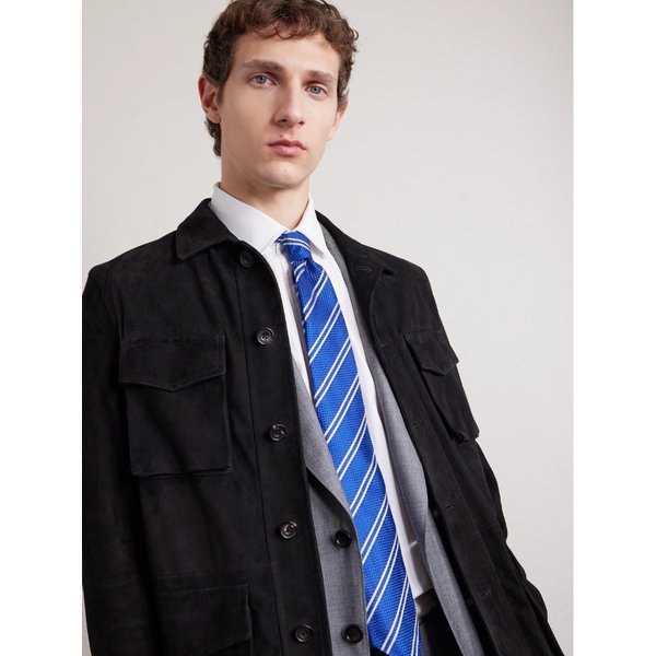 8cm 스트라이프 실크 자카드 넥타이 46376663163003400