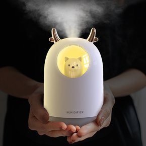 펫가습기 미니 강아지 저소음 7색 무드등 300ml 핑크