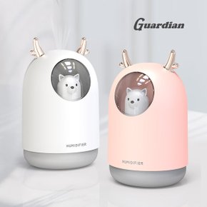 펫가습기 미니 강아지 저소음 7색 무드등 300ml 핑크