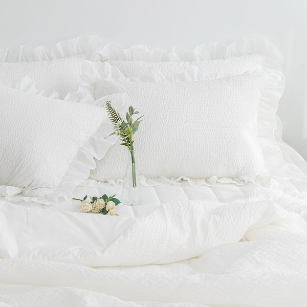 더블리 크럼블 뱀부 시어서커 여름이불 Q 베개세트