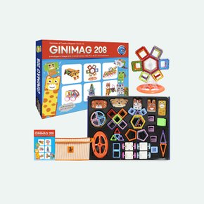 자석블록 208pcs+보관함+가이드북